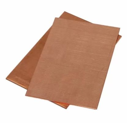 Gepolijste koperplaat Plaat C11000 C10200 1 mm Messingplaat